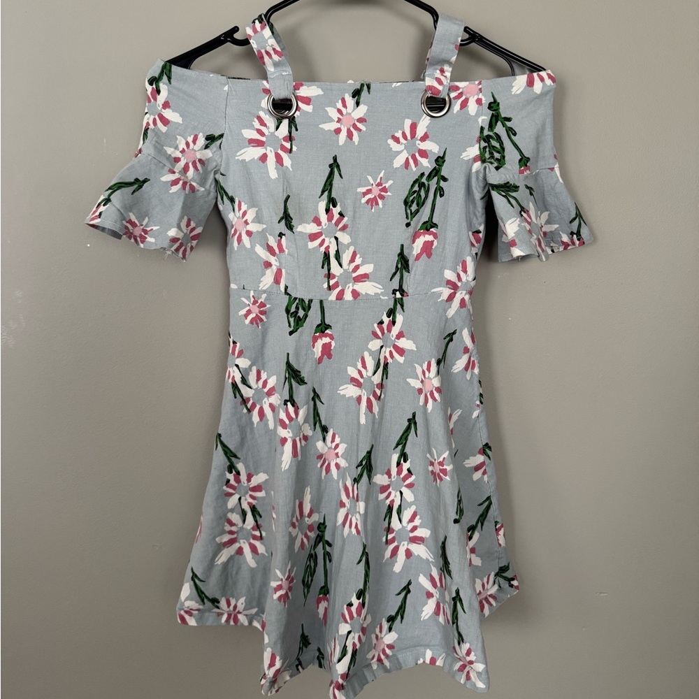 Felici Light Blue Floral Dress